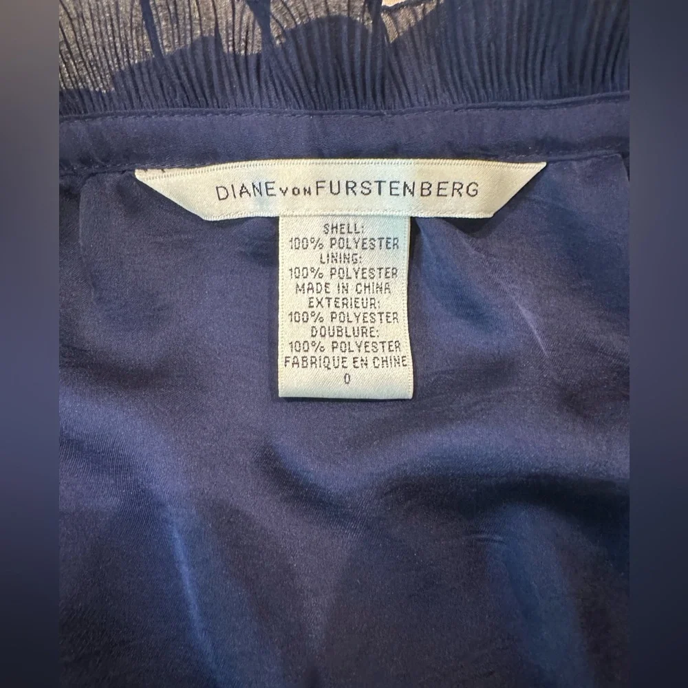Diane Von Furstenberg Navy Blue Dress